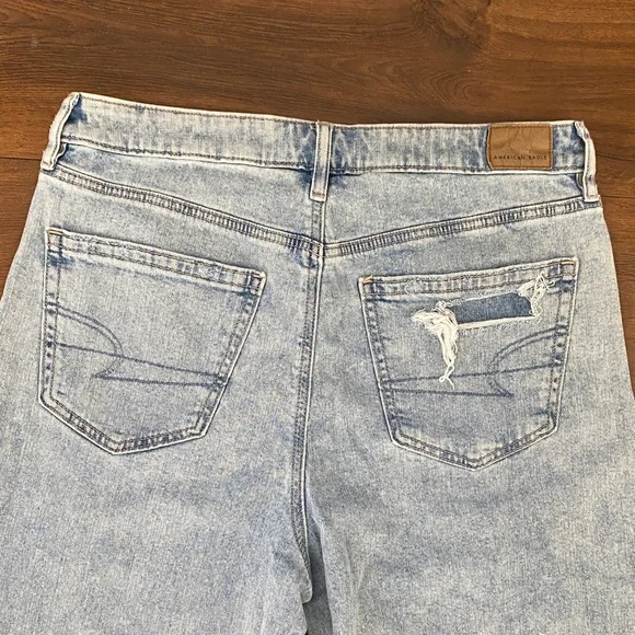 American Eagle Super High Rise Baggy Wide Leg Jeans Women’s 10 - Picture 7 of 7